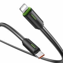 USAMS USB-C/Lightning Cable 1m SJ73530W  black YU Series SJ735USB01 (US-SJ735)