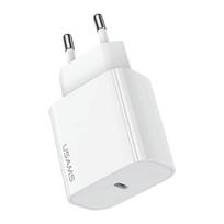 USAMS Wall Charger 1xUSB-C T65 PD20W (only head) PD Fast Charging white CC226TC01 (US-CC226)