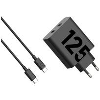 Charger wall Motorola TurboPower 125W Dual 2x USB-C with cable USB-C 1m black