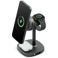 Charging station Energea MagArctic Stand 4in1 Qi2 with cooling and cable graphite