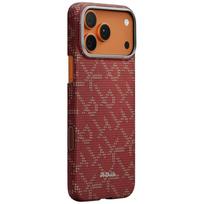 Case PITAKA Ultra-Slim Monogram MagSafe for iPhone 17 Pro Max gold red