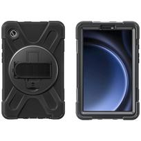 Armored case with handle 4smarts Rugged Case Grip for Samsung Galaxy Tab A9 black