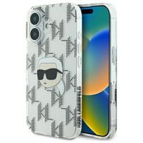 Karl Lagerfeld KLHCP16SHKLPKHT iPhone 16 6.1" transparent hardcase IML Karl Head Electr