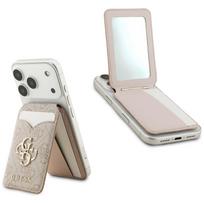 Wallet with mirror Guess 4G Stand &    Mirror Magsafe pink