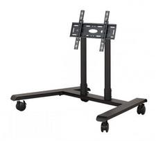 B-TECH AV SYSTEM X - UNIVERSAL LOW LEVEL FLAT SCREEN TROLLEY (VESA 600 X 400) - 0.75M Ø50MM POLES