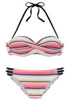 VENICE BEACH Bikinis kremo / oranžinė / koralų splava / juoda