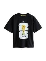 Next Marškinėliai 'FIFA World Cup' citrinos spalva / tamsiai žalia / juoda / balta