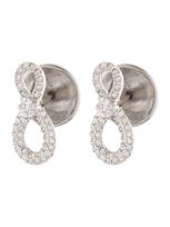 Swarovski Auskarai sidabrinė / skaidri spalva