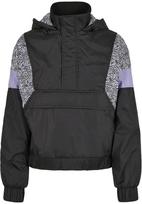 Urban Classics Demisezoninė striukė purpurinė / juoda / balta