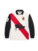 Polo Ralph Lauren Marškinėliai 'VINTAGE' aukso geltonumo spalva / raudona / juoda / balta