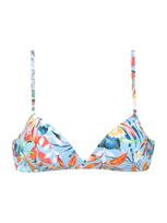 VENICE BEACH Bikinio viršutinė dalis šviesiai mėlyna / oranžinė / balta