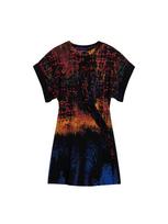 Desigual Suknelė mėlyna / oranžinė / raudona / juoda