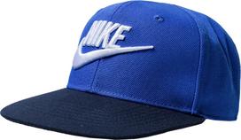 Nike Sportswear Skrybėlaitė 'True Limitless' mėlyna / tamsiai mėlyna / balta