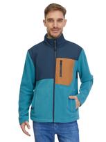 Ragwear Flisinis džemperis 'Flettcher' tamsiai mėlyna / karamelės / benzino spalva