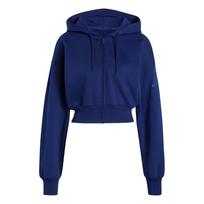 ADIDAS SPORTSWEAR Sportinis džemperis 'Essentials Contemporary Fleece Full Zip Hooded' tamsiai mėlyna