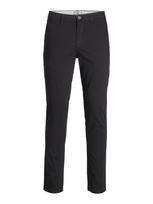 Jack & Jones Plus „Chino“ stiliaus kelnės 'JPSTMarco JJDave' juoda / balta