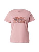 Pepe Jeans Marškinėliai 'CRISTINA' tamsiai mėlyna / rusva / rožių spalva