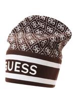 GUESS Megzta kepurė 'SEVYN 4G LOGO BEANIE SWTR' ruda (konjako) / balta