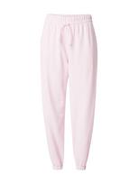 ADIDAS SPORTSWEAR Sportinės kelnės 'ESSENTIALS LINEAR FRENCH TERRY CUFFED' rožių spalva / balta