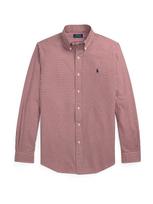 Polo Ralph Lauren Marškiniai vyno raudona spalva / balta