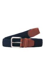 JACK & JONES Diržas mėlyna / ruda / sidabrinė