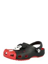 Crocs Klumpės 'Mickey Mouse' ugnies raudona / juoda / balta