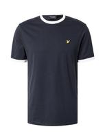 Lyle & Scott Marškinėliai 'Ringer' tamsiai mėlyna / geltona / balta