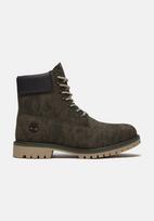 TIMBERLAND Auliniai batai su raišteliais rusvai žalia / tamsiai žalia
