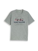 TOM TAILOR Marškinėliai tamsiai mėlyna / pastelinė žalia / koralų splava