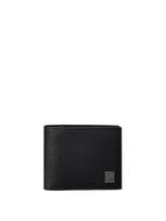 Calvin Klein Piniginė 'Textured Emblem Coin Pocket' juoda