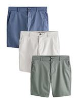 Next „Chino“ stiliaus kelnės safyro / nefrito spalva / natūrali balta