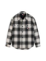 Tommy Jeans Marškiniai juoda / balta