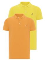 Moxx Paris Marškinėliai geltona / oranžinė / juoda / balta