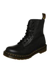 Dr. Martens Suvarstomieji kulkšnis dengiantys batai 'Pascal Virginia' aukso geltonumo spalva / juoda