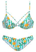 BUFFALO Bikinis mėtų spalva / nefrito spalva / mandarinų spalva / balkšva