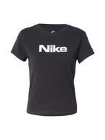 Nike Sportswear Marškinėliai 'Chill Knit' juoda / balta