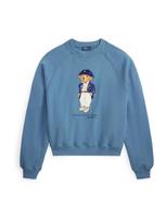 Polo Ralph Lauren Megztinis be užsegimo 'ISLAND FLC' mėlyna / tamsiai mėlyna / mokos spalva / balta