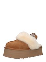 UGG Naminės šlepetės 'Funkette' kremo / ruda (konjako)