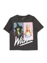 NAME IT Marškinėliai 'NKFNORI WICKED' opalo / rožių spalva / juoda / balta