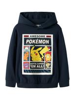 NAME IT Megztinis be užsegimo 'NKMDU POKEMON' tamsiai mėlyna jūros spalva / geltona / purpurinė / balta