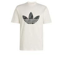 ADIDAS ORIGINALS Marškinėliai 'MONOGRAM' bazalto pilka / juoda / natūrali balta