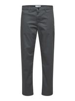 SELECTED „Chino“ stiliaus kelnės 'New Miles' bazalto pilka