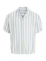 JACK & JONES Marškiniai 'JJEJeff' safyro / šviesiai mėlyna / natūrali balta