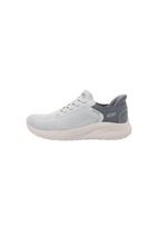 SKECHERS Batai be raištelių 'BOBS SQUAD CHAOS - CURRENT MU' pilka / tamsiai pilka