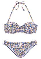 BUFFALO Bikinis tamsiai mėlyna / kivių spalva / oranžinė / rožių spalva