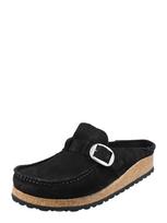 BIRKENSTOCK Šlepetės 'Buckley' juoda / sidabrinė