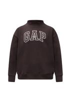 GAP Megztinis be užsegimo šokolado spalva / balta