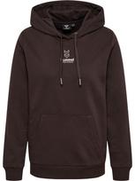 Hummel Sportinio tipo megztinis 'OLIVIA' šokolado spalva / balta