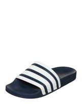 ADIDAS ORIGINALS Šlepetės 'Adilette' tamsiai mėlyna / balta