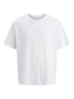 JACK & JONES Marškinėliai 'Kenji' ruda / balta